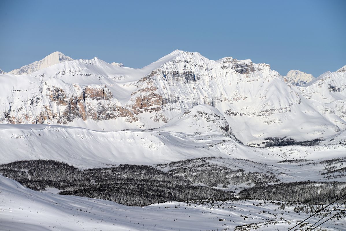 09Q Tumbling Peak, Scarab Peak, Haiduk Peak From Lookout Mountain At Banff Sunshine Ski Area